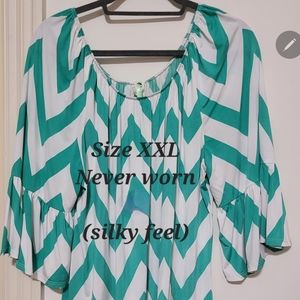 Silky tunic shirt